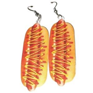 Fun dangling acrylic 5D pendant earrings